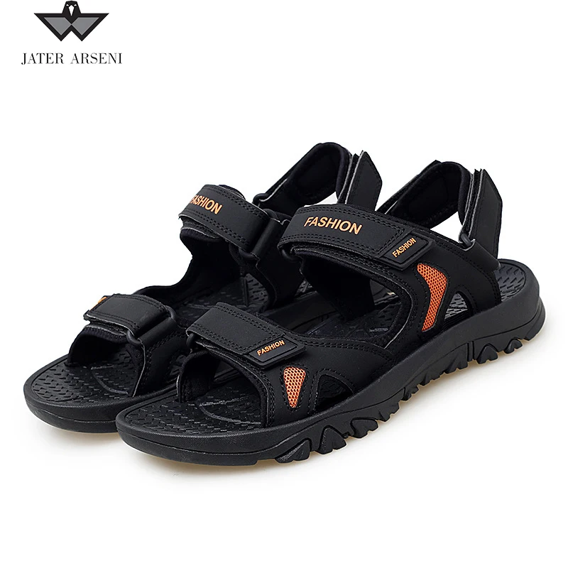 

2021 new men's sandals rubber outsole sandal for man outdoor non-slip flat beach sandals