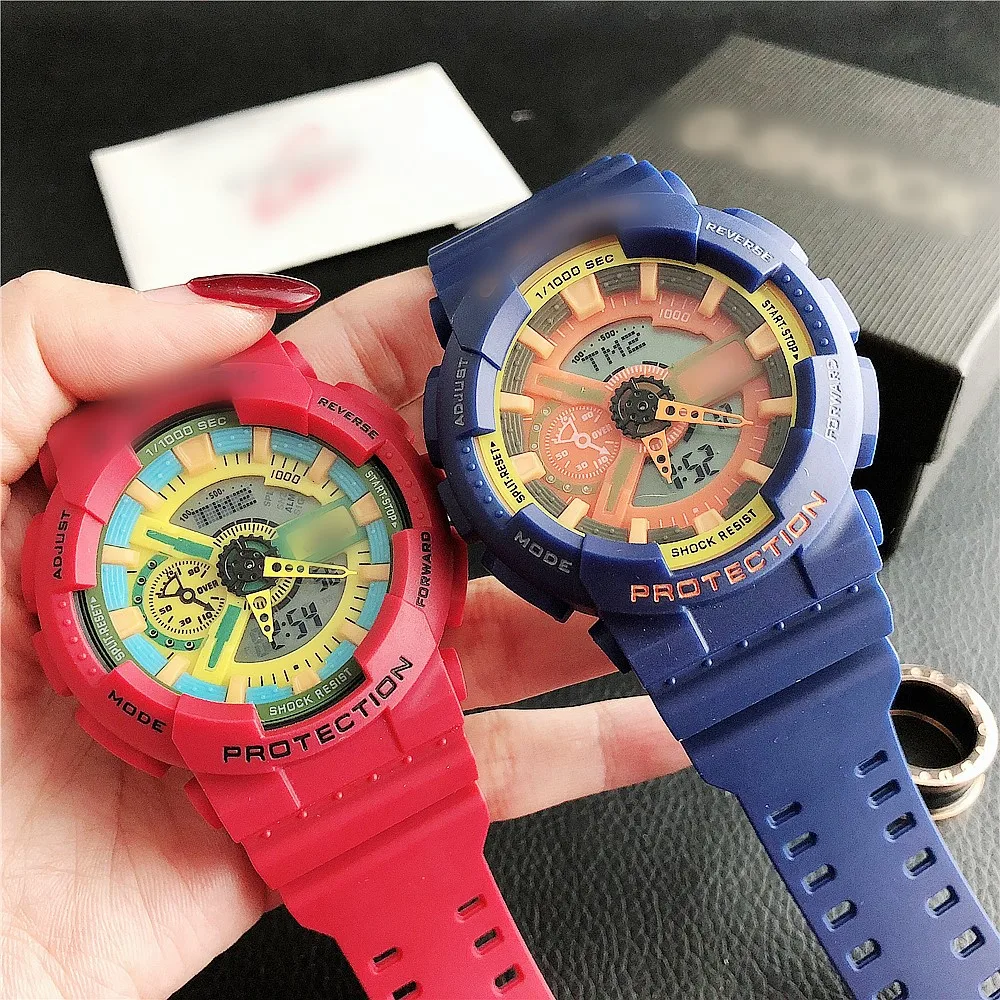 

Wholesale Cheap Mens Watches Multifunction Analog Outdoor Sport Waterproof Clock Square Man Gold Digital Watches