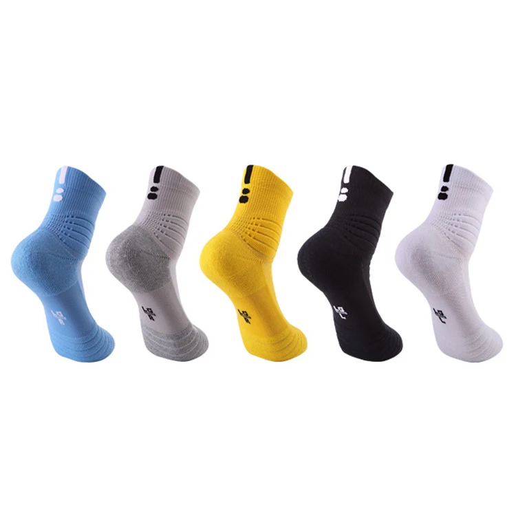 

Custom Logo Super Elite Combed Cotton Competition Training Solid Cushioned Rib Football Socks Sport, 5colors/custom