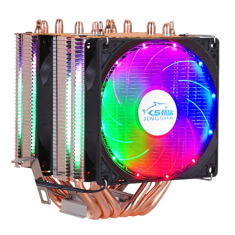 

6 Heatpipes RGB CPU Cooler Radiator Silent PWM 4PIN 130W For Intel LGA 1150 1151 1155 1200 1366 2011 X79 X99 AM3 AM4 Ventilador