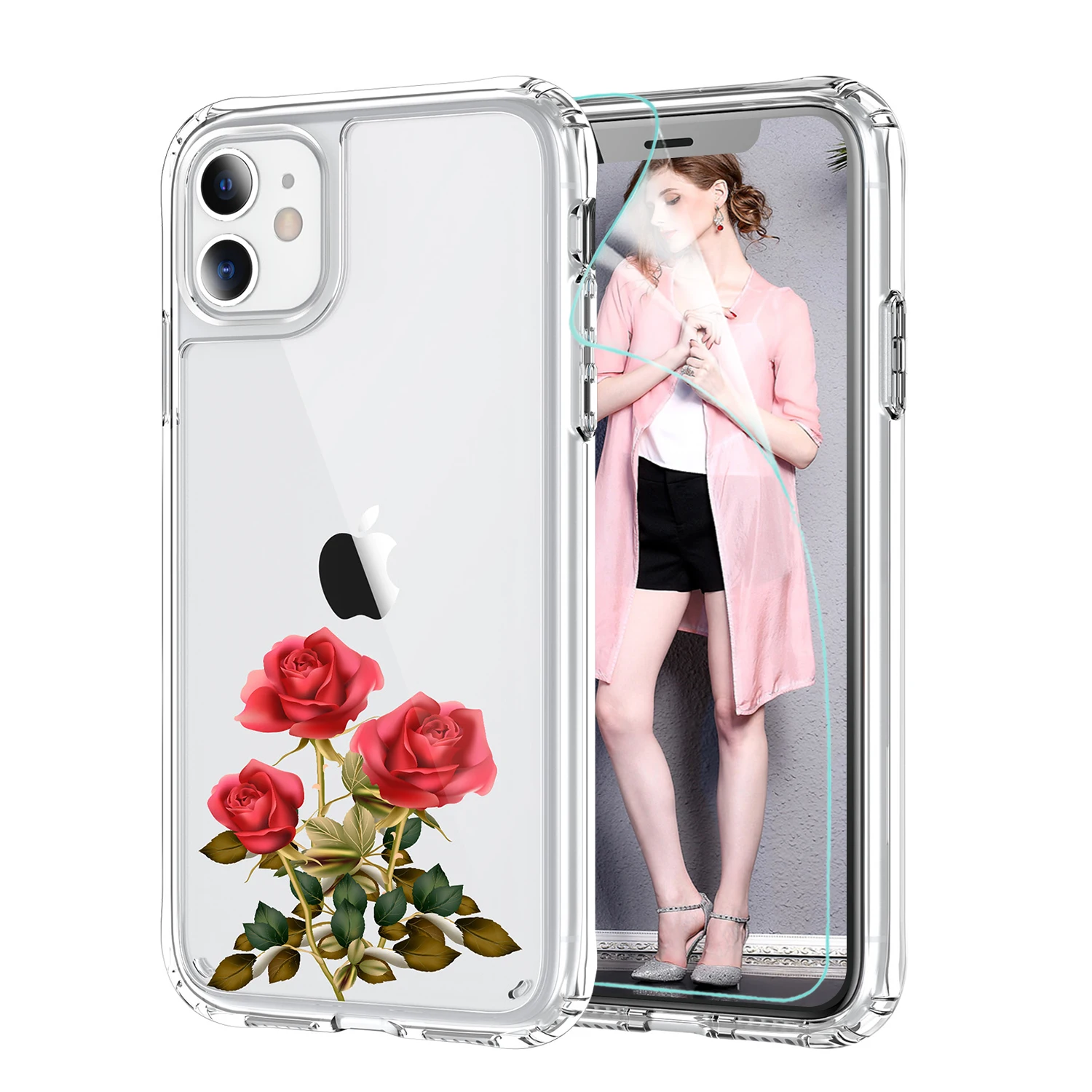 

OEM/ODM design ultra transparent printing cartoon pattern clear soft custom TPU phone case for iPhonex 11