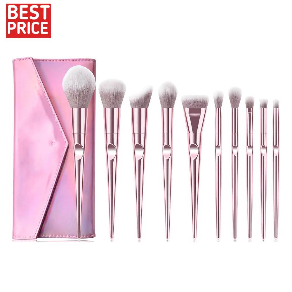 

High Quality 10pcs brushes makeup Custom Logo Private Label Cosmetic Makeup Brush