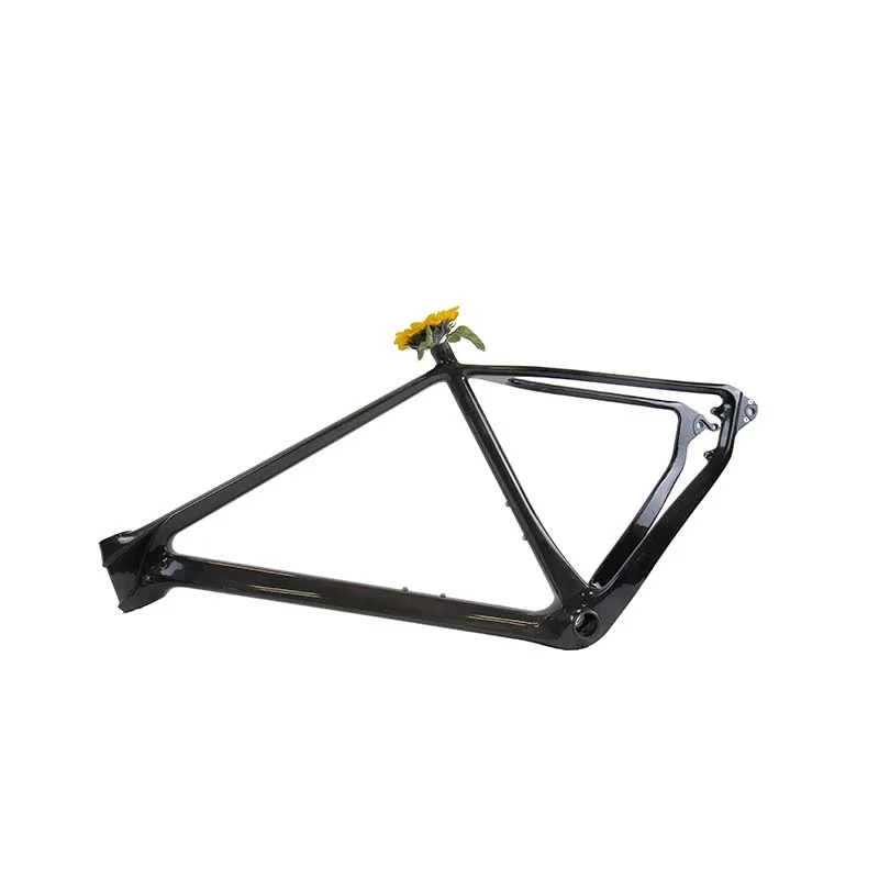 

Factory Custom design cyclocross bike frameset carbon city bike frame parts, Gloss balck