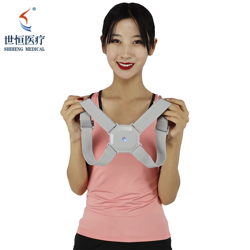 

Adjustable Back Brace Vibration Reminder Electronic New Smart Back Posture Corrector, Black