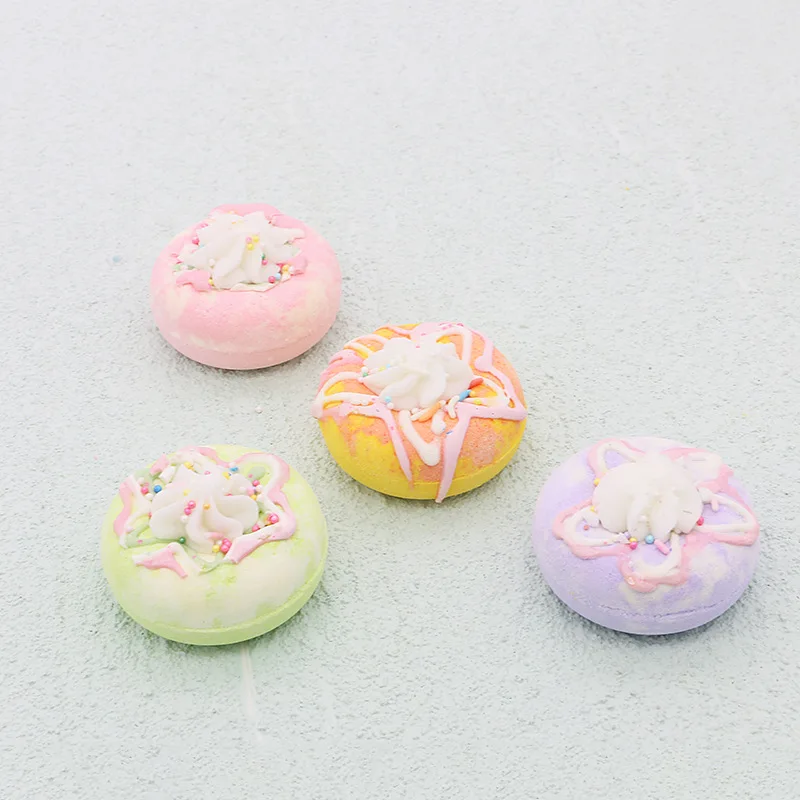 

Donut pastry explosion bath bombs ball cake bubble bath salt candy bath salt ball