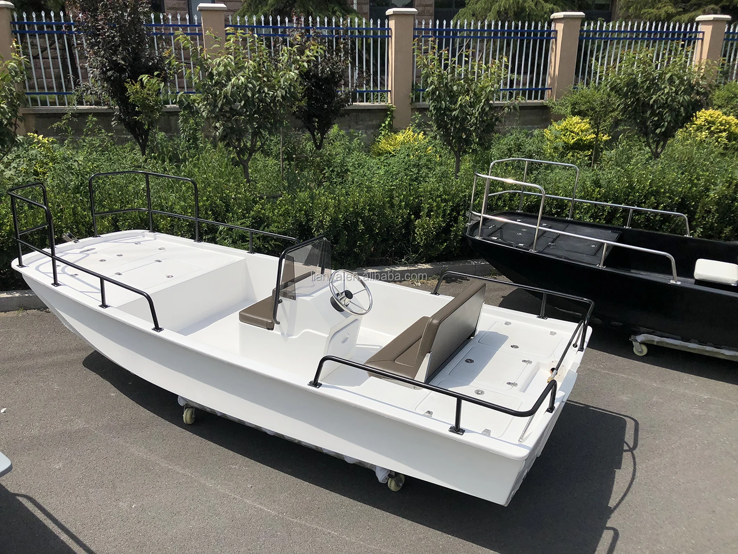 Liya Fiberglass Panga Boats Manufacturer For 4.2m Fiberglass Speed