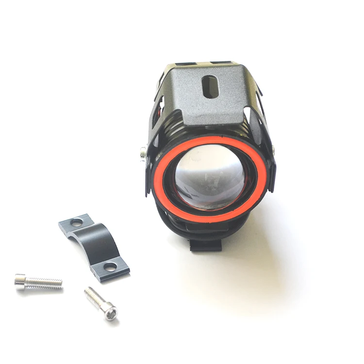 

Front LED Light Repair Replacement Parts Electric Scooter Accessories, Black red