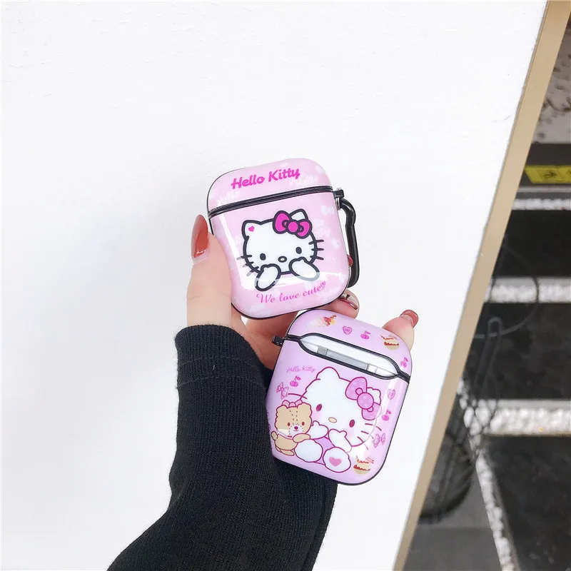 

Hot selling TPU IMD Cute Hello Kitty Cartoon Cat cover for For airpod pro For Airpods 1 2 Earphone Case