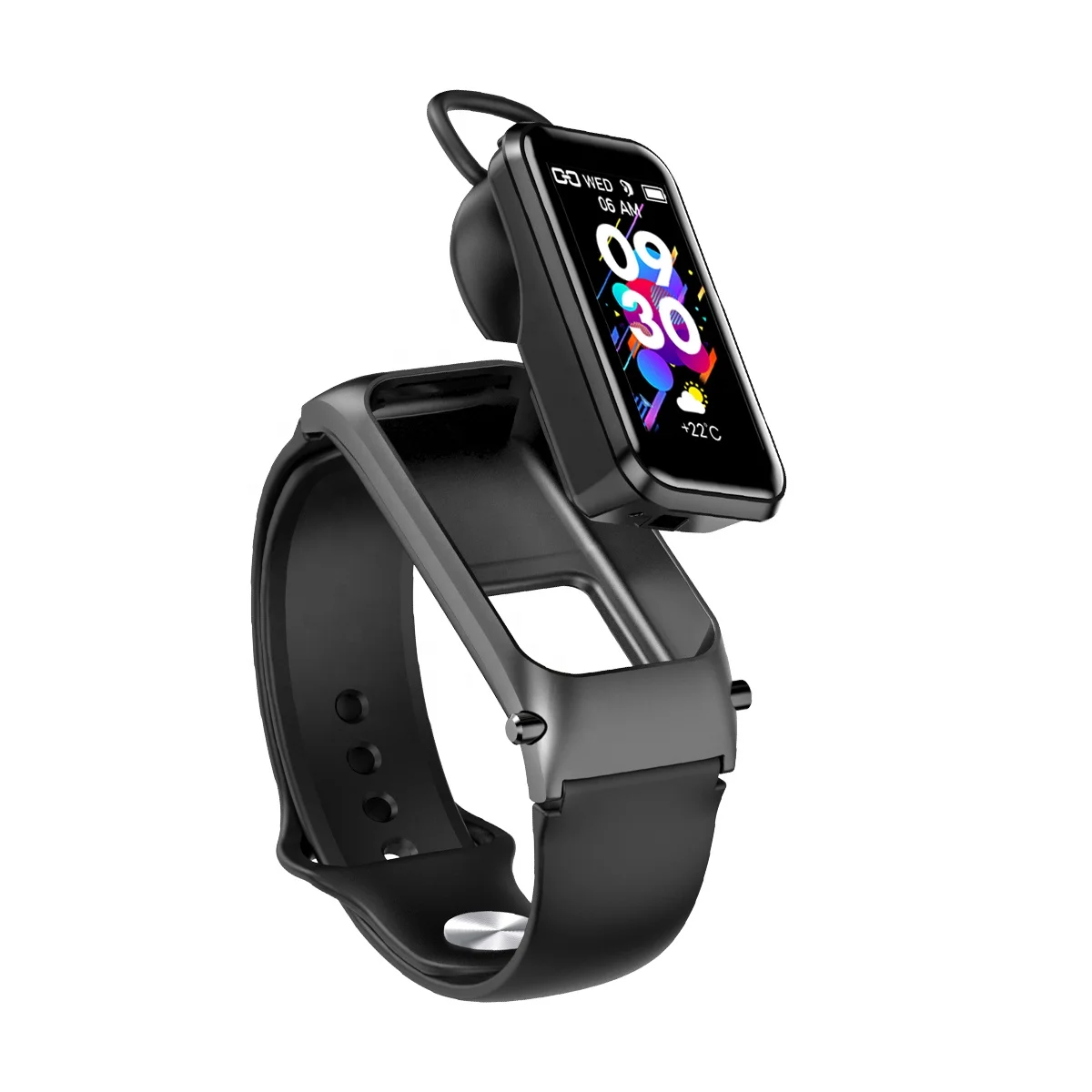 

original with earphone and smart watch 2 in 1 newest bracelet wireless headset smart bracelet smart bracelet 2 in 1 headphone
