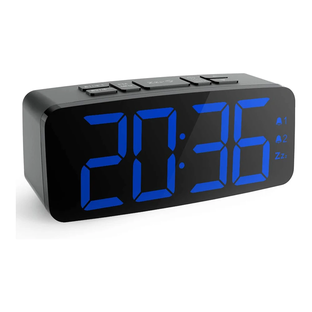 

Large Table Bedside Snooze Sleep Timer LED Digital FM Radio Alarm Clock