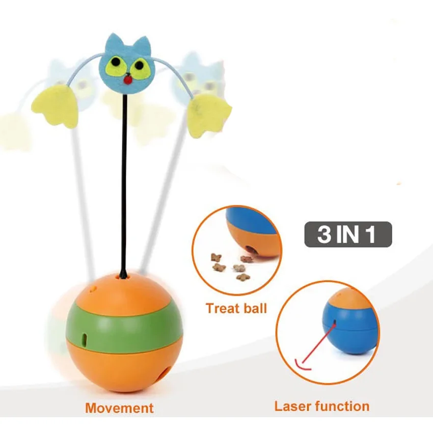 

Amazon Moving Cat Toys Laser Tumbler Rocking Turntable Cat Toy