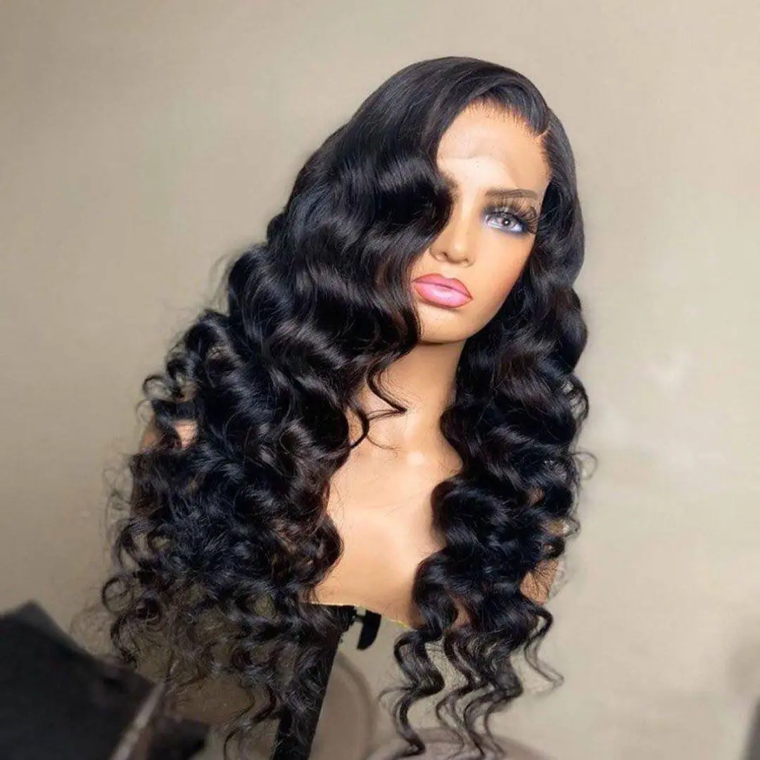 

Wholesale hd 360 Virgin Swiss Human Hair Lace Front Wig,13x6 transparent 360 Lace Frontal Wig,natural brazilian human hair wig