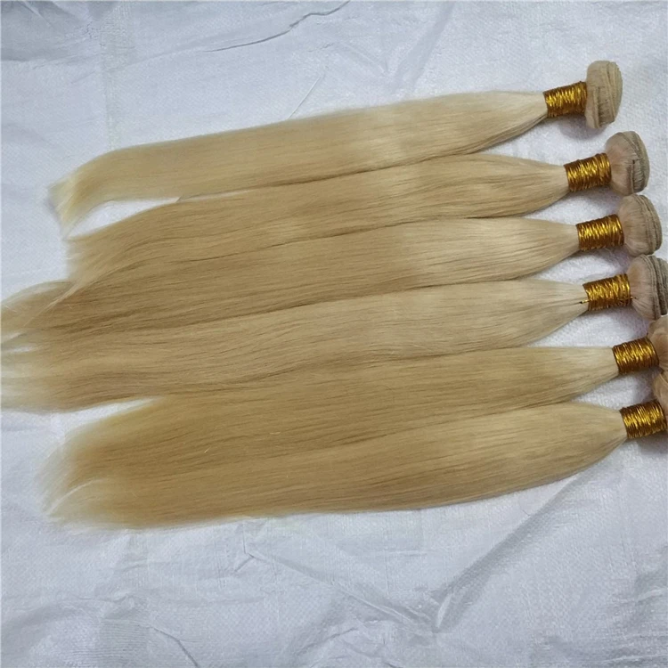 

Letsfly 613 blonde human hair weave euramerican cuticle aligned straight hair extensions bundles bulk wholesale free shipping