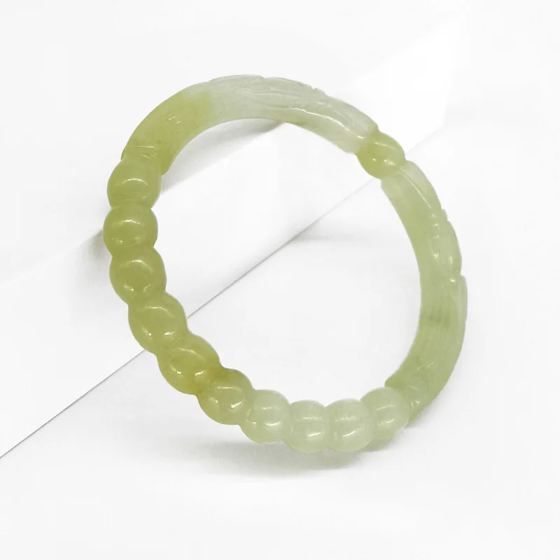 

Hot-selling natural jade bangle with certificate and gift boxes