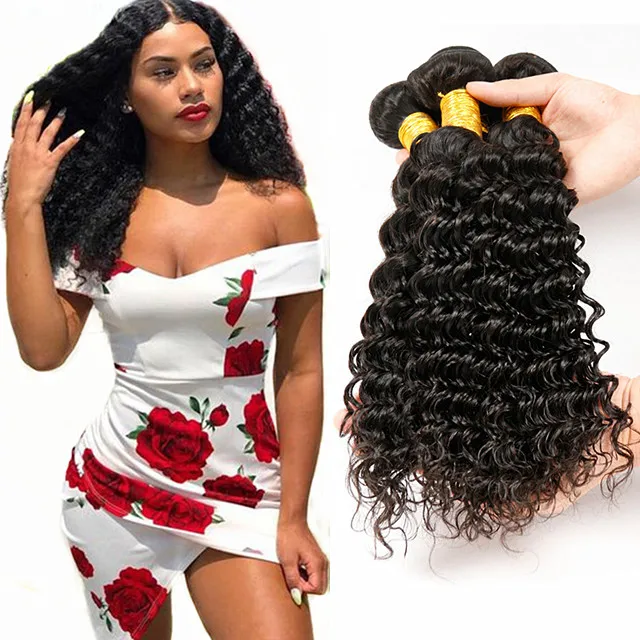 

Wholesale best virgin mink brazilian deep wave hair weave bundle vendor, cuticle aligned unprocessed virgin brazilian human hair