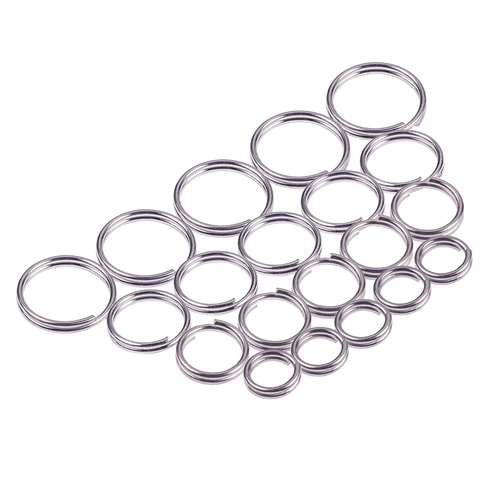 

Pandahall Platinum Titanium Alloy Keychain Split Rings