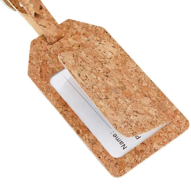 

Vegan Cork Luggage Tag Three Colors Ready To Ship, 3 colors