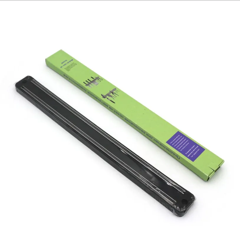 

13 inch 16 inch stainless steel kitchen magnetic wooden knife bar magnet bar knife long block magnet bar, Steel color