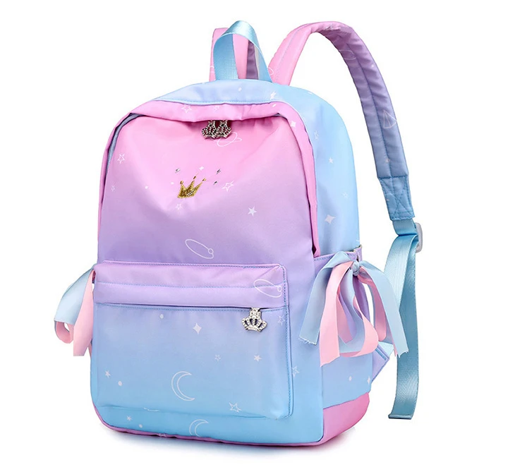

Korean style large volume junior high school bag female primary school backpack multi-functional waterproof backpack, Pink