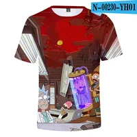 

Hot game rick 3D printing T SHIRT Made in CHina