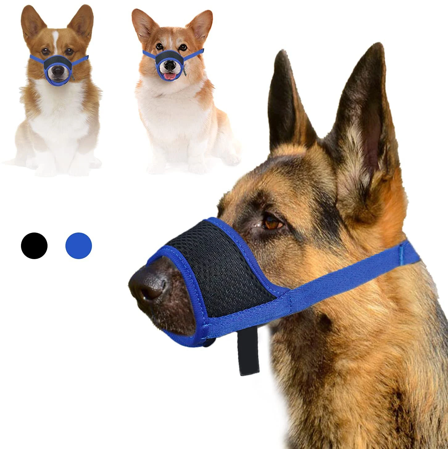 

NEW dog muzzles adjustable high quality soft nylon the bit dog muzzle