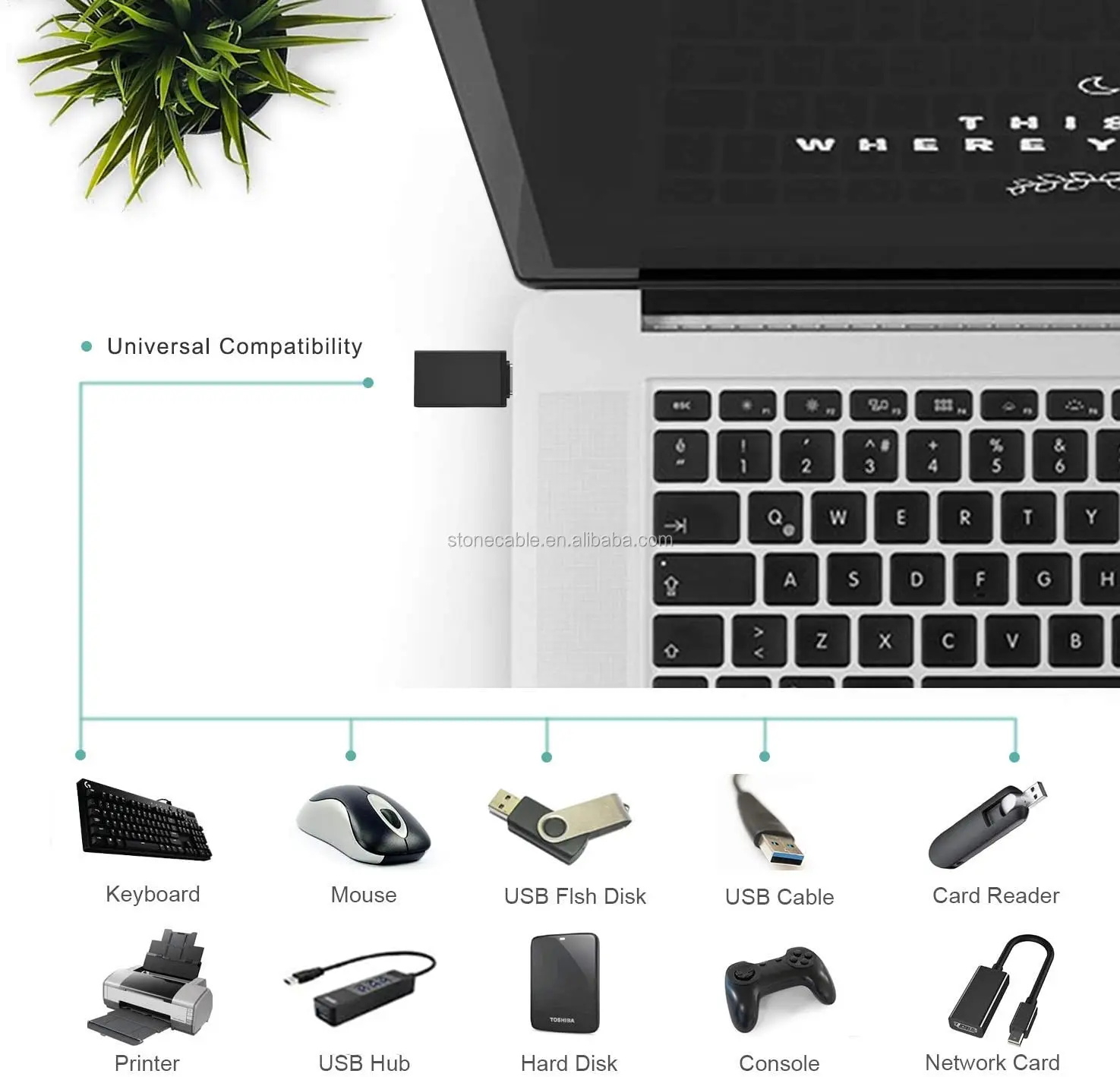 Usb 3.1 Usbc Type C Otg Adapter Male To Usb3.0 A Female Adapter Buy
