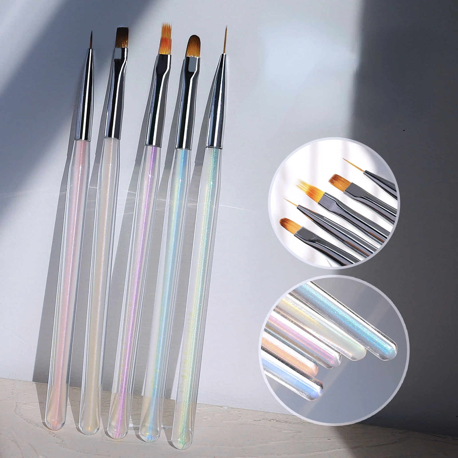 

Professional Nail art aurora phototherapy pen acrylic nail Drawing smudge hook line pull line pen nail brush