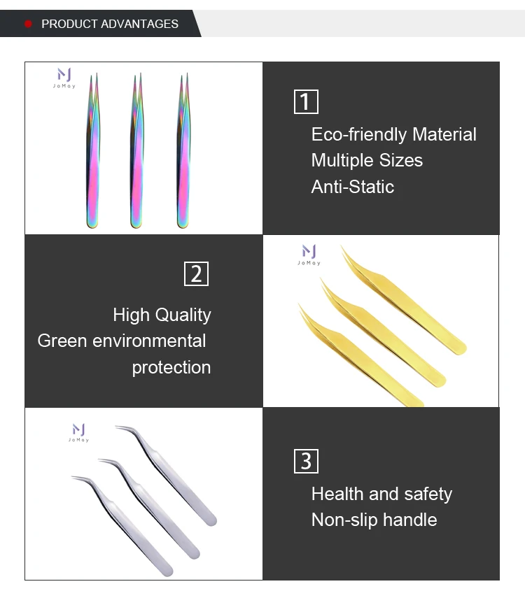 custom private label lash tweezers eyelash tweezers