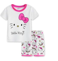 

Wholesale 100% cotton children sleepwear set printing cartoon pattern kids pajamas