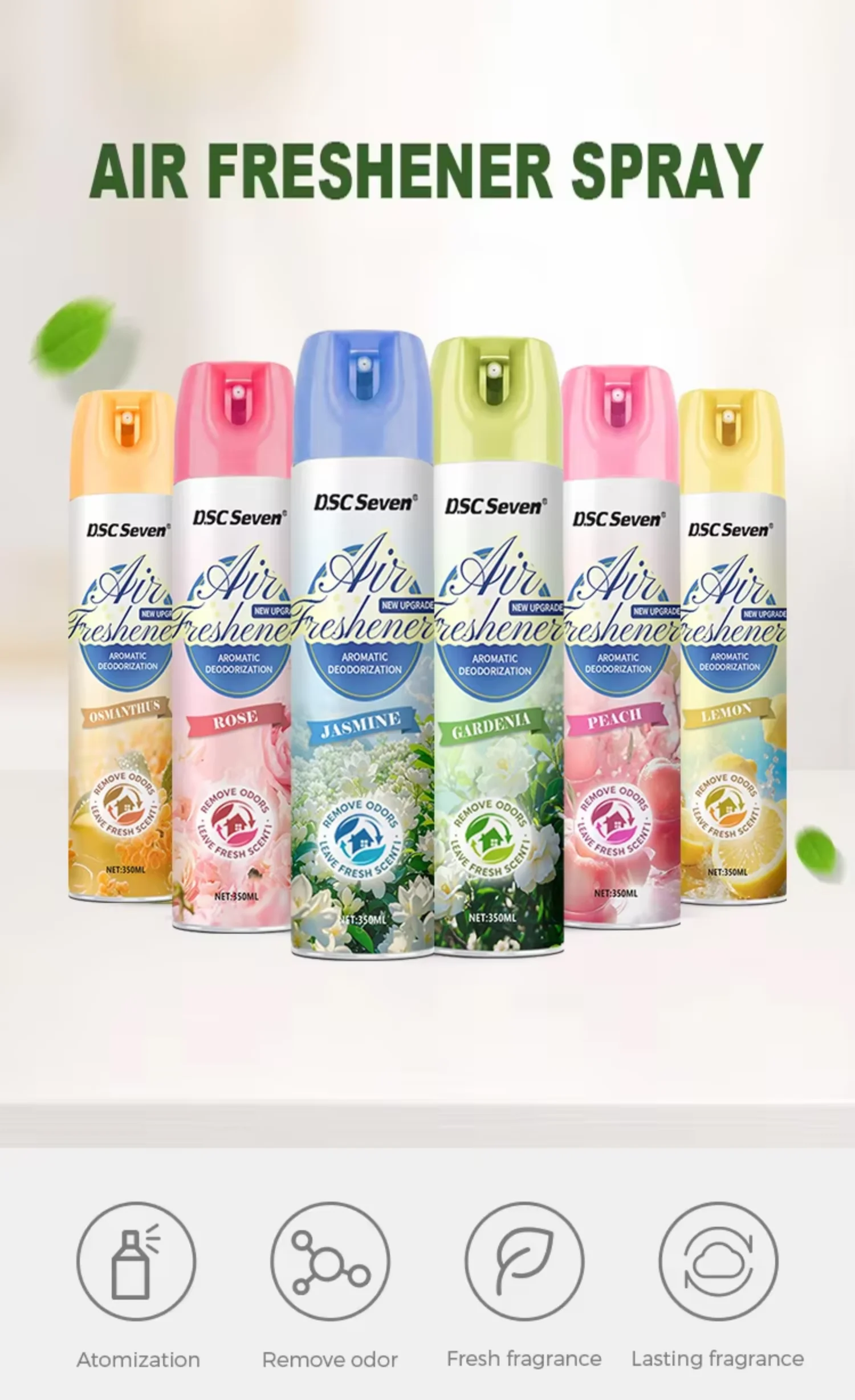 China Factory Car Air Freshener Spray Lavender Scent Eco-Friendly Long-lasting Eliminate Odors Easy Use Home Office Hotel Supply