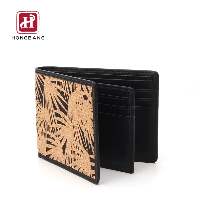 

Men's wallet with flap RFID blocking Cork wallet