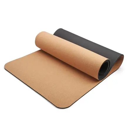 

high quality fitness nature tpe yoga mat, Natural cork