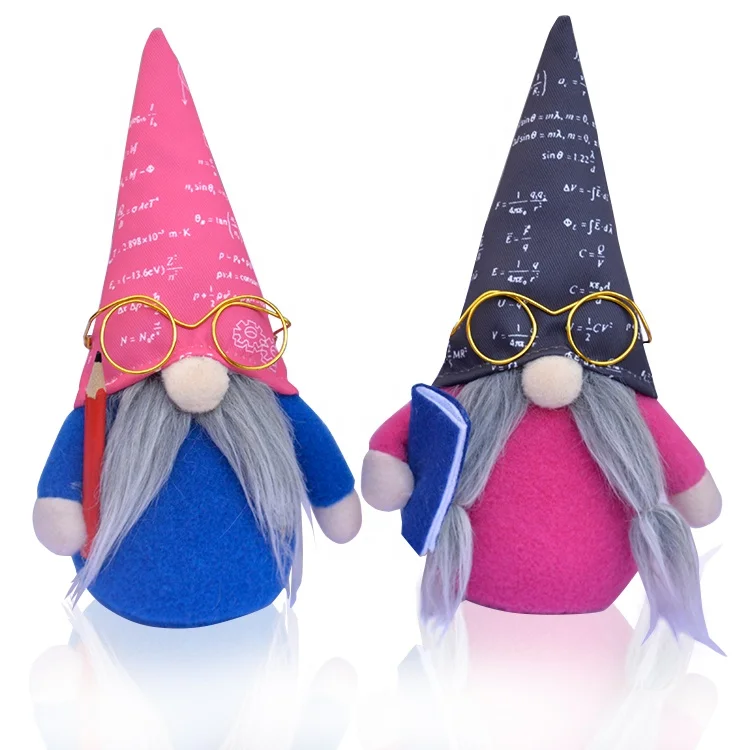 

2 Pieces Plush Handmade Faceless Doll Back to School Teacher Appreciation Gnomes for School Home Decor