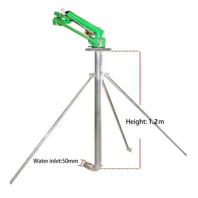 

lawn grass YBY radius 50m turbine spray gun with stand for irrigation spray sprinkler gun for garden farm field