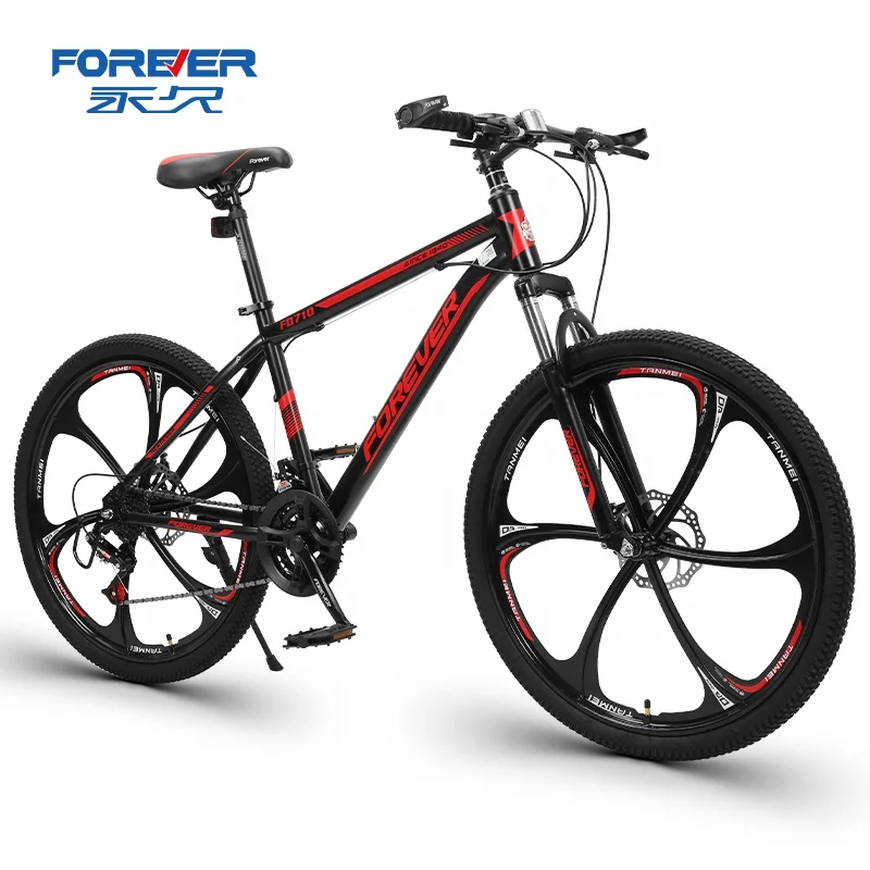 

FOREVER Comfortable and classic mountain bike 24/26 inch 30 speed high carbon steel Frame Shock absorbing Mountain Bike for Men