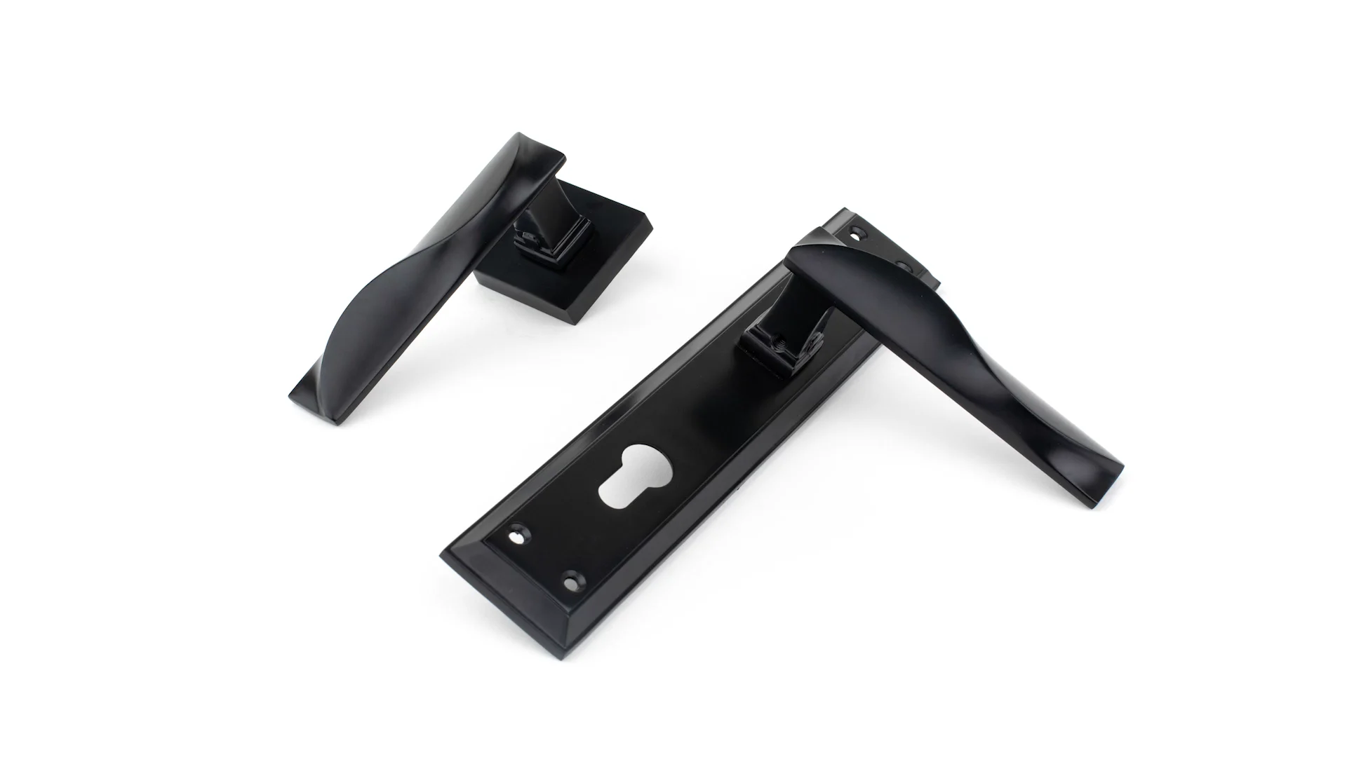  New Design Zinc Alloy Aluminum Door Lever Handle Lock With Plate P85285 Buy Door Lock,Lever