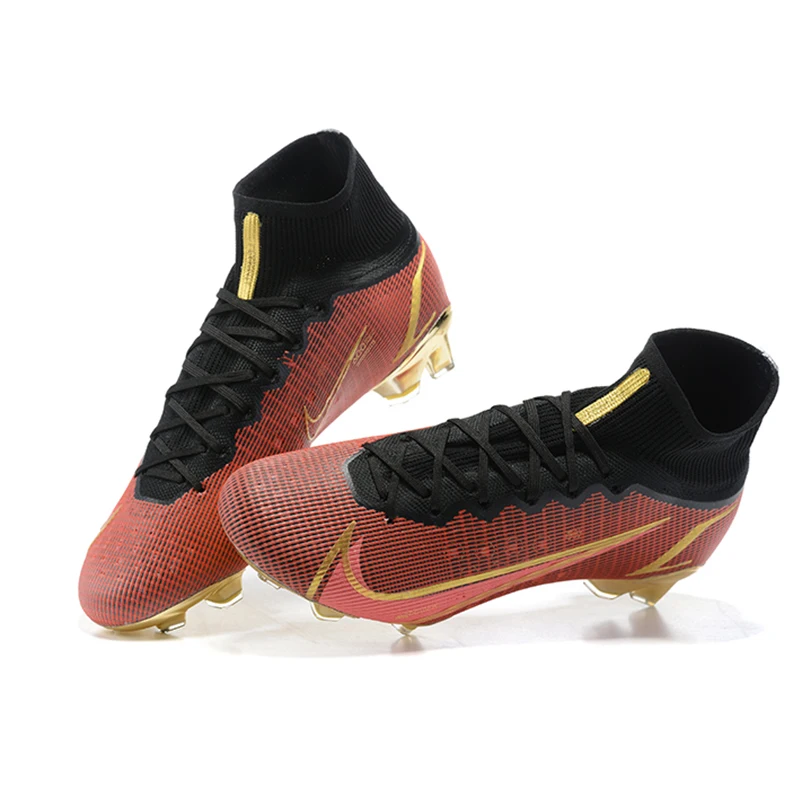 

With Box Superfly 8 VIII 360 Elite FG Soccer Shoes CR7 Ronaldo Rawdacious IMPULSE Black PACK Football Sneakers Boots