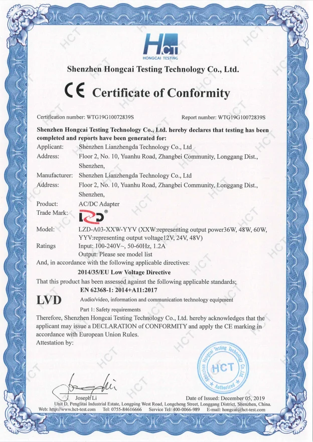 CE Certificate