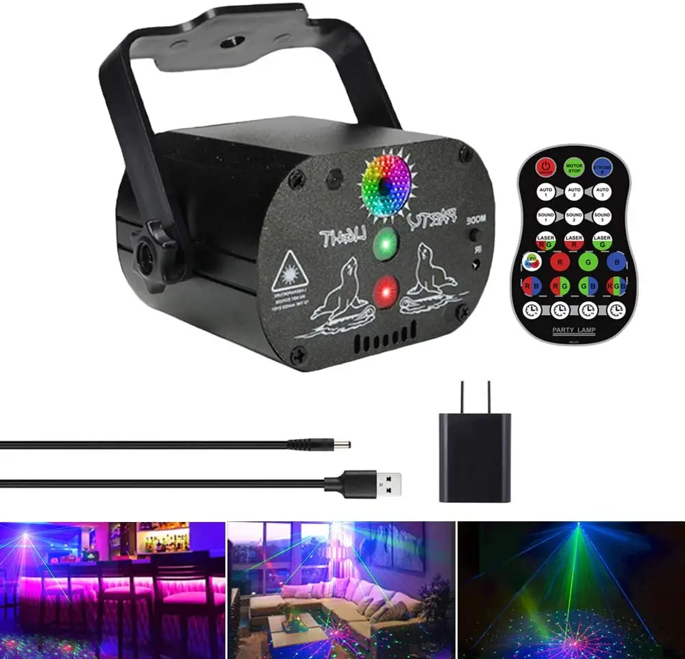 

U`King Mini Disco laser Lights Projector Stage Light laser lights