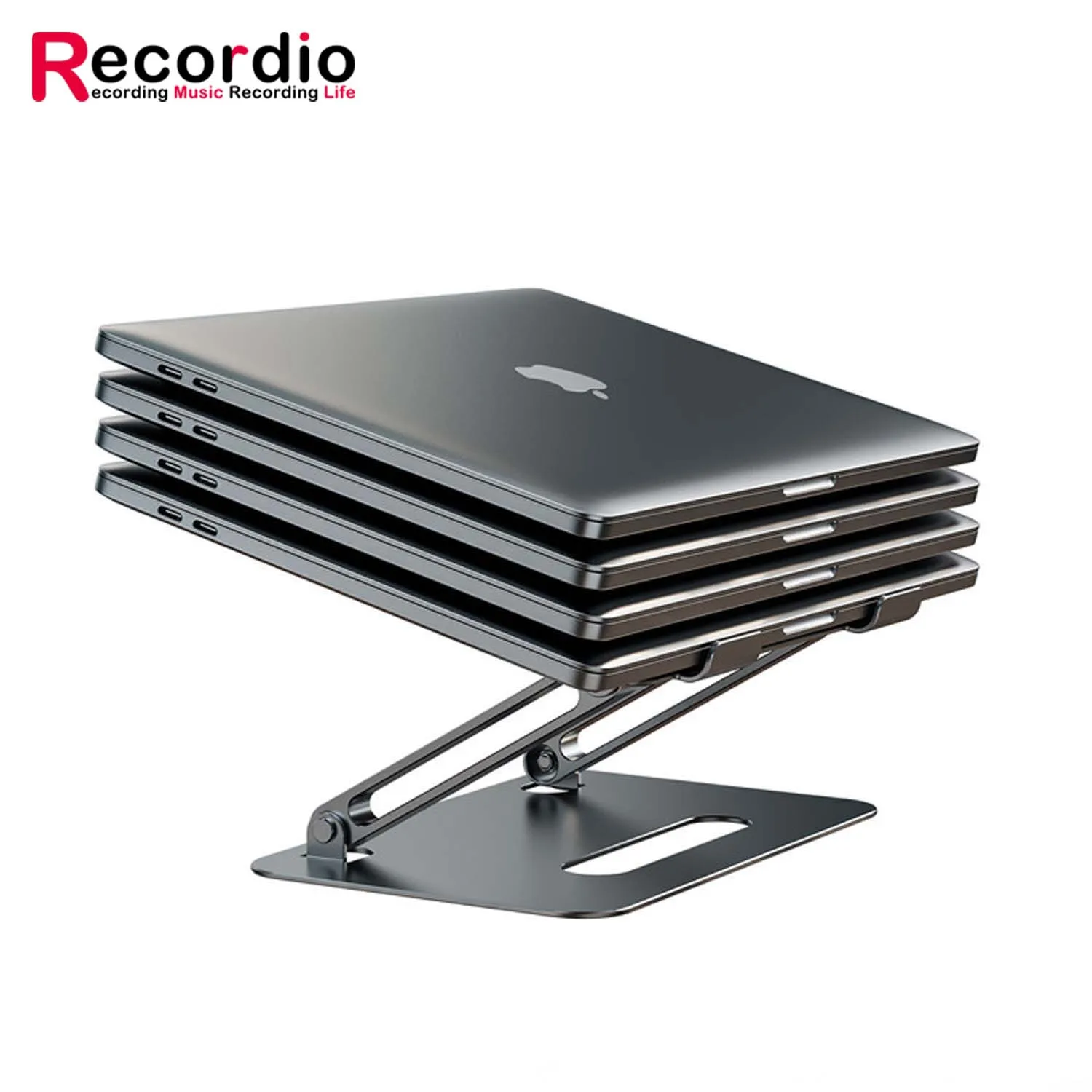 

GAZ-MP05 Amazon Quality LOGO Customized Ergonomic Adjustable Aluminum Metal Laptop Riser Holder Foldable Computer Stand