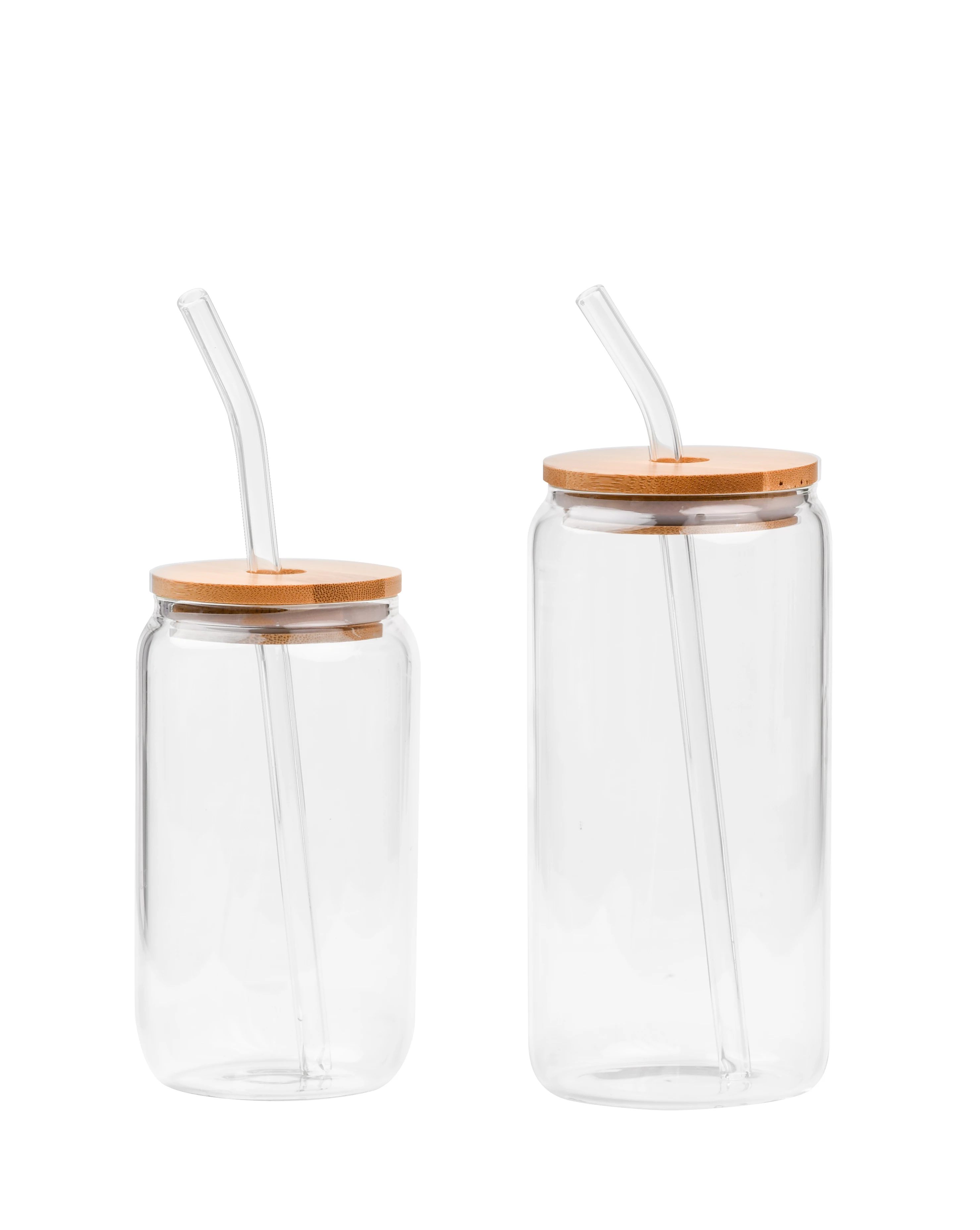 

Beer Can Glasses With Bamboo Lids/beer Can Glass With Bamboo Lid