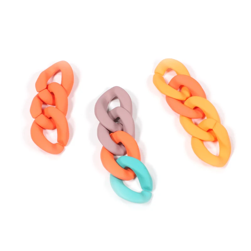 

Manual acrylic candy-colored bag chain diy necklace eyeglass chain, Transparent