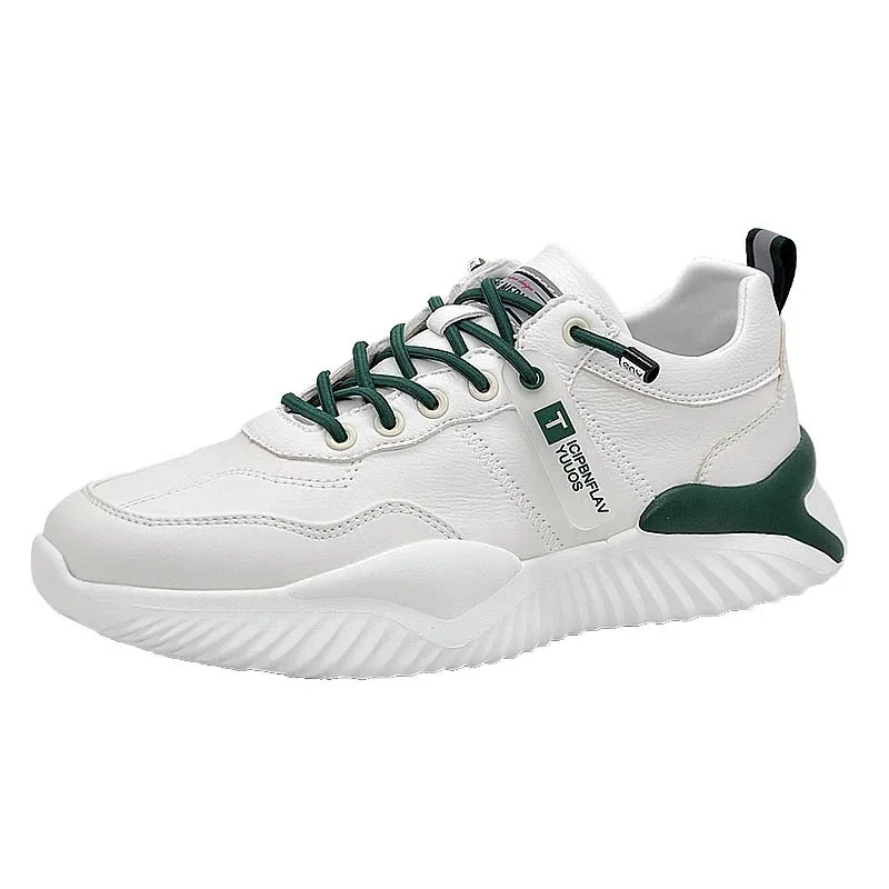 

Comfortable Lightweight Men Running Casual Shoes Leather Soft Sports Shoes for Male Classic Color Boy Student Shoes