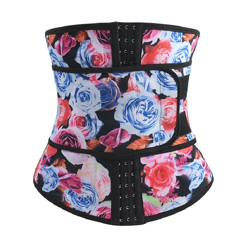 

Women's buckle breasted color Belts Abdominal belt for waist trainer Steel Bones Neoprene corset Girdle trainer Waist Cinchers