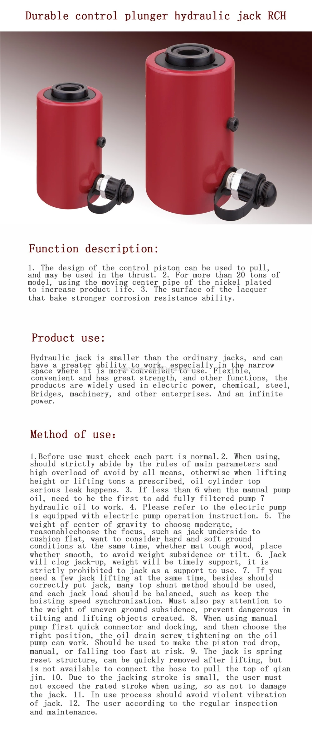 High Quality hydraulic cylinder