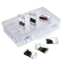 

64 Grids Plastic Jewelry storage box storage Detachable transparent Pill box of Diamond Painting Accessories for DIY Craft