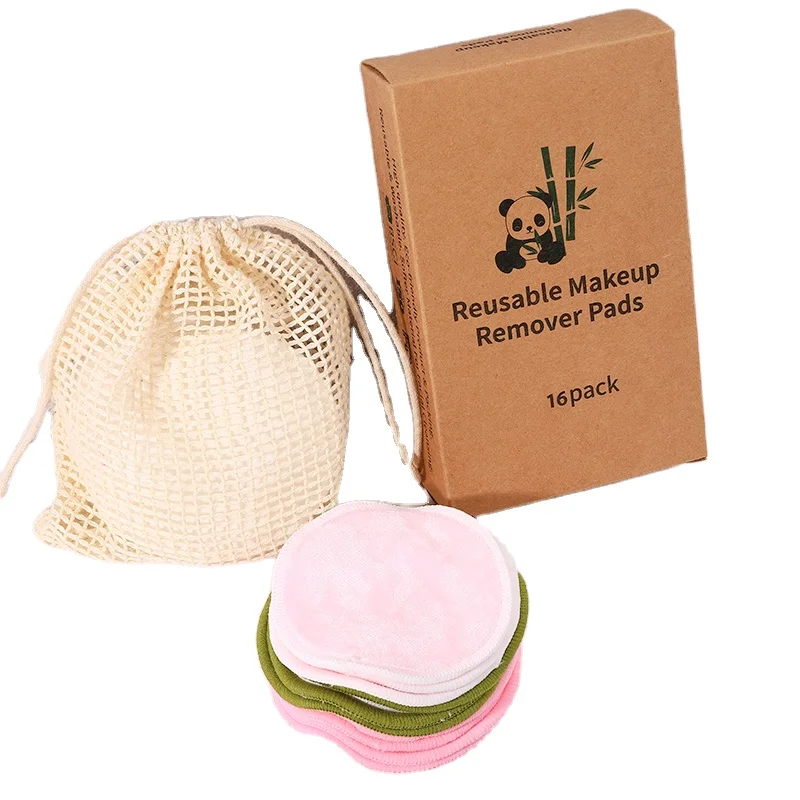 

Low price velvet cotton pads washable reusable makeup remover