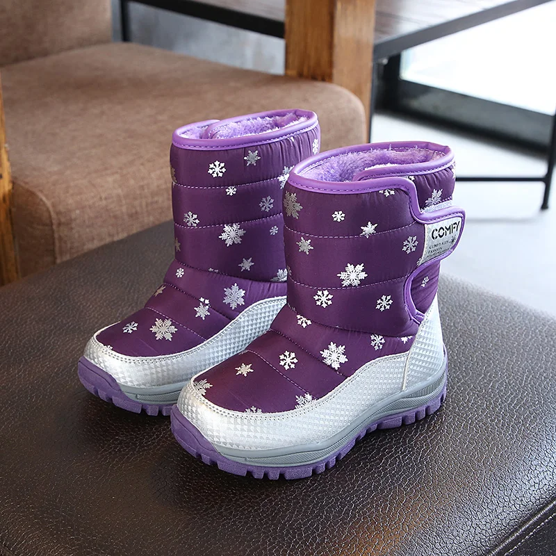 

Girls Snow Boots Children Shoes Winter Boots For Girls Boys Sport Child Shoes Kids Sneakers Drop Shipping Fashion Boots, As the pic