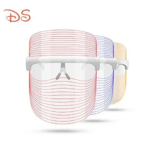 

2021 Hot Sell LED Light Shield Beauty Ptd Machine Led Light Therapy Face Mask 3 Colors Skin Care Face Mask