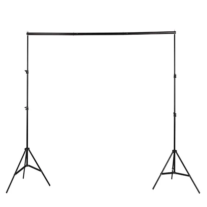 

Photographic Equipment 2.6x3m Portable Photography Photo Wedding Backdrop Stand With Telescopic Crossbar, Black